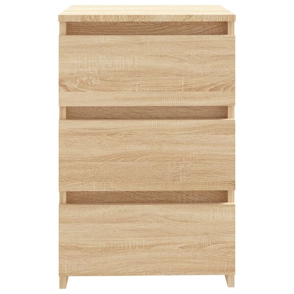 vidaXL Κομοδίνο Sonoma Δρυς 40 x 35 x 62,5 εκ. από Επεξ. Ξύλο