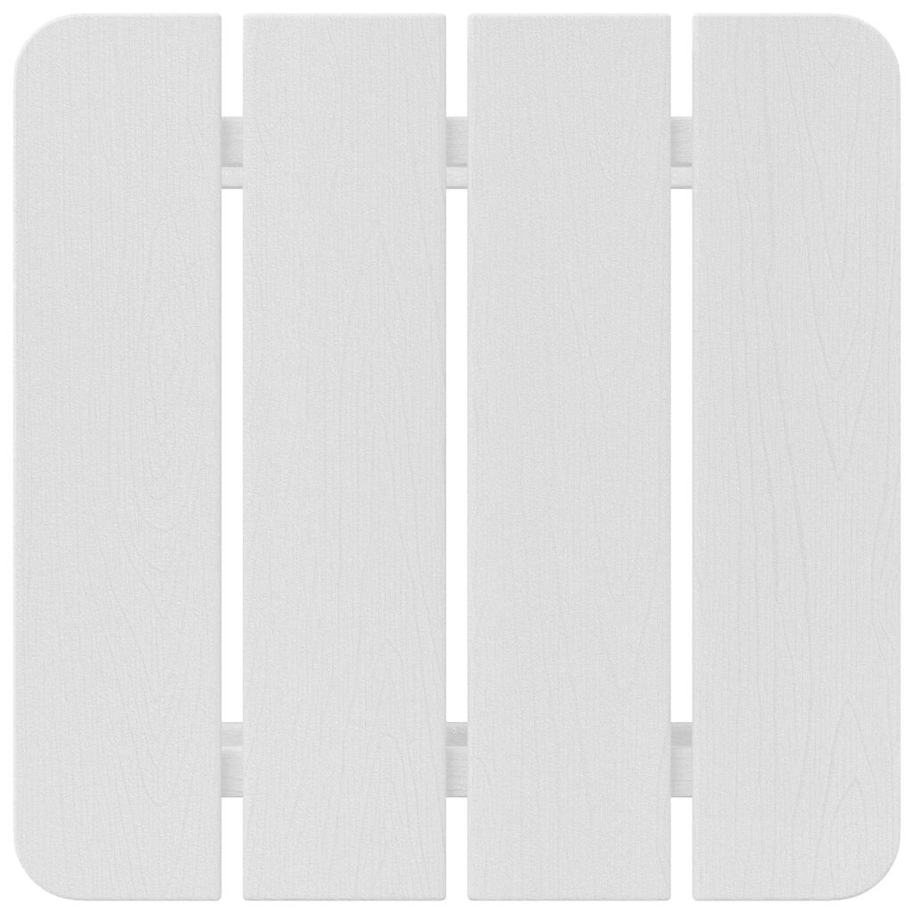 vidaXL Τραπέζι Adirondack Λευκό 38x38x45 εκ. HDPE