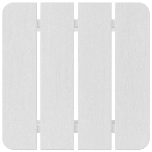 vidaXL Τραπέζι Adirondack Λευκό 38x38x45 εκ. HDPE