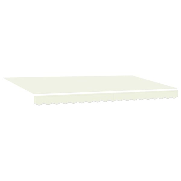 vidaXL Ύφασμα αντικατάστασης τέντας Κρεμ 400 x 200 cm Καραβόπανο