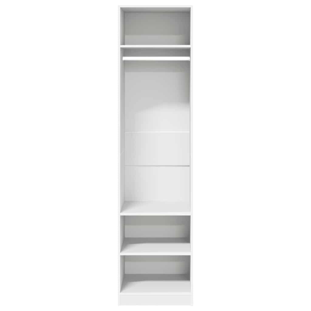 vidaXL Ντουλάπα Λευκή 50 x 50 x 200 εκ. από Επεξ. Ξύλο