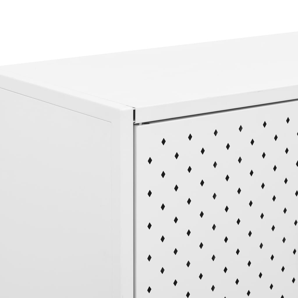 vidaXL Ντουλάπι Λευκό 80 x 35 x 135 εκ. από Ατσάλι