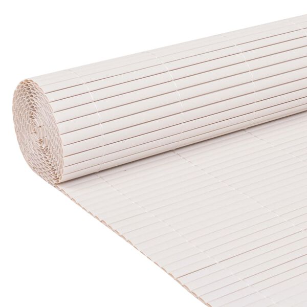 vidaXL Περίφραξη Κήπου Διπλής Όψης Λευκή 110 x 300 εκ.