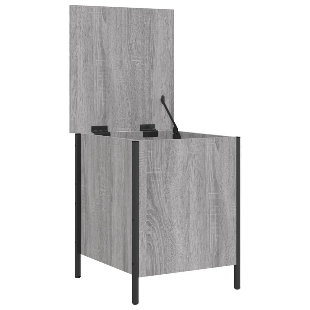 vidaXL Παγκάκι Αποθήκευσης Γκρι Sonoma 40x42,5x50εκ Επεξεργασμένο Ξύλο