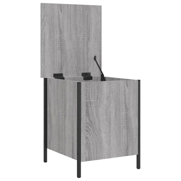 vidaXL Παγκάκι Αποθήκευσης Γκρι Sonoma 40x42,5x50εκ Επεξεργασμένο Ξύλο