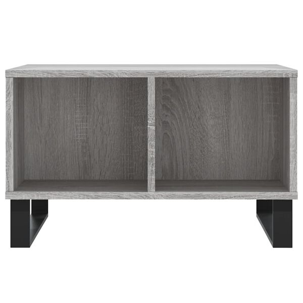 vidaXL Τραπεζάκι Σαλονιού Γκρι Sonoma 60x50x36,5εκ. Επεξεργασμένο Ξύλο
