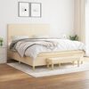 vidaXL &Kappa;&rho;&epsilon;&beta;ά&tau;&iota; Boxspring &mu;&epsilon; &Sigma;&tau;&rho;ώ&mu;&alpha; &Kappa;&rho;&epsilon;&mu; 160x200 &epsilon;&kappa;. &Upsilon;&phi;&alpha;&sigma;&mu;ά&tau;&iota;&nu;&omicron;