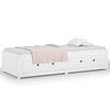 vidaXL Κρεβάτι ημέρας χωρίς στρώμα Λευκό 75x190 cm Στερεό ξύλο πεύκο