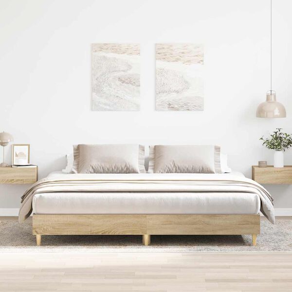 vidaXL Πλαίσιο κρεβατιού χωρίς στρώμα 180x200 εκ. Επεξεργασμένο Ξύλο