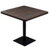 vidaXL &Tau;&rho;&alpha;&pi;έ&zeta;&iota; Bistro &Tau;&epsilon;&tau;&rho;ά&gamma;&omega;&nu;&omicron; &Sigma;&kappa;&omicron;ύ&rho;&omicron; &Sigma;&tau;&alpha;&chi;&tau;ί 80x80x75 &epsilon;&kappa;. MDF/&Alpha;&tau;&sigma;ά&lambda;&iota;