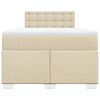 vidaXL &Kappa;&rho;&epsilon;&beta;ά&tau;&iota; Boxspring &mu;&epsilon; &Sigma;&tau;&rho;ώ&mu;&alpha; &Kappa;&rho;&epsilon;&mu; 120x190 &epsilon;&kappa;. &Upsilon;&phi;&alpha;&sigma;&mu;ά&tau;&iota;&nu;&omicron;