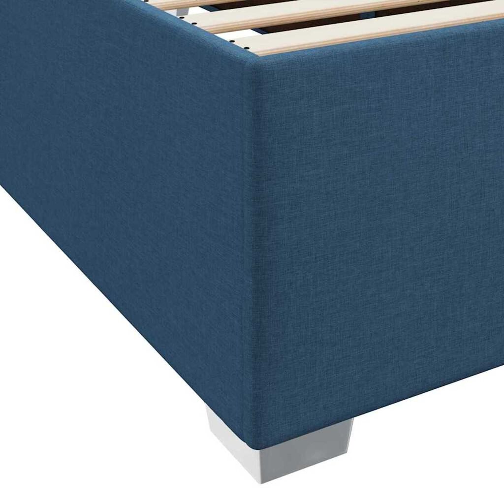 vidaXL Σκελετός Κρεβατιού Μπλε 120 x 190 cm ύφασμα