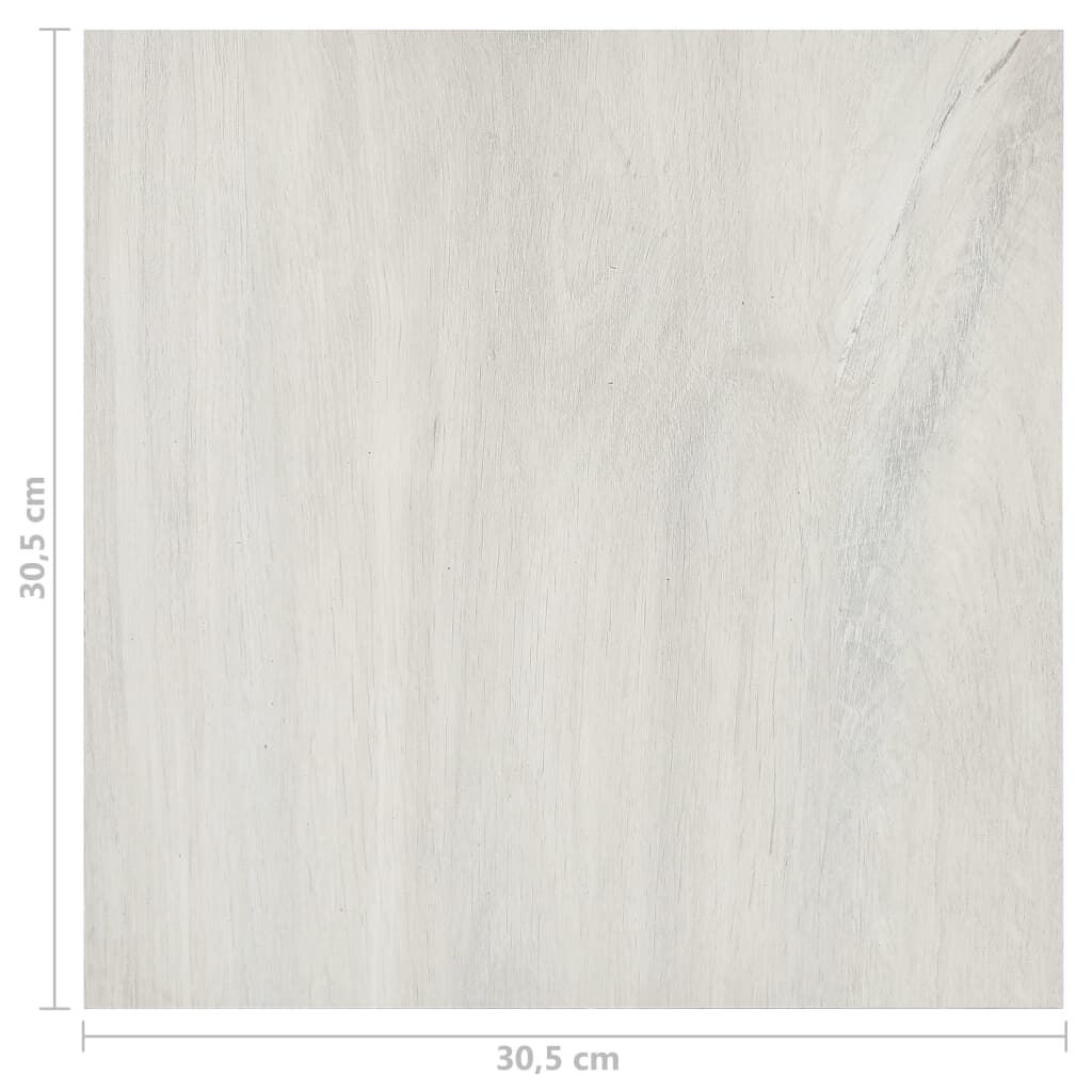 vidaXL Δάπεδο Αυτοκόλλητο Κρεμ 55 τεμ. 5,11 μ² από PVC