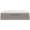 vidaXL Οθωμανικό κρεβάτι με στρώμα Taupe 180x200cm ύφασμα