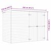 vidaXL Αποθήκη Κήπου 232 x 110 x 170 εκ. από Εμποτισμένο Ξύλο Πεύκου