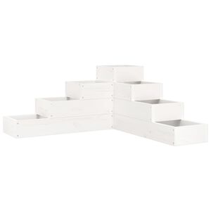 vidaXL &Zeta;&alpha;&rho;&nu;&tau;&iota;&nu;&iota;έ&rho;&alpha; 4 &Epsilon;&pi;&iota;&pi;έ&delta;&omega;&nu; &Lambda;&epsilon;&upsilon;&kappa;ή 80,5x79x36 &epsilon;&kappa;. &Mu;&alpha;&sigma;ί&phi; &Xi;ύ&lambda;&omicron; &Pi;&epsilon;ύ&kappa;&omicron;&upsilon;