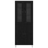 vidaXL Highboard &Lambda;&epsilon;&upsilon;&kappa;ό&sigmaf; &kappa;&alpha;&iota; &Mu;&alpha;ύ&rho;&omicron;&sigmaf; &Delta;&rho;&upsilon;&sigmaf; 69,5 x 34 x 180 &epsilon;&kappa;.