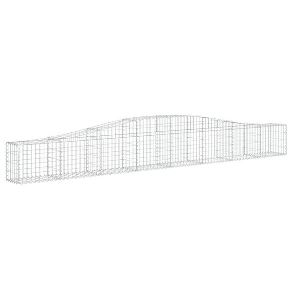 vidaXL Συρματοκιβώτια Τοξωτά 4 τεμ. 400x30x40/60 εκ. Γαλβαν. Ατσάλι