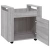 vidaXL Γραφείο Τρόλεϊ Sonoma Γκρι 60x45x60 εκ. από Επεξεργασμένο Ξύλο