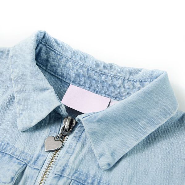 Ολόσωμη Φόρμα Παιδική Κοντομάνικη Απαλό Μπλε 140