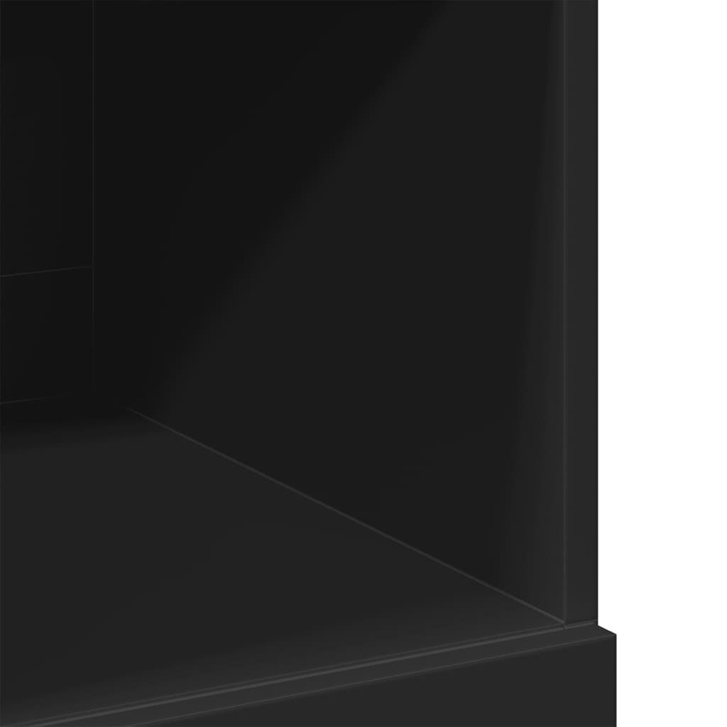 vidaXL Ντουλάπι Μαύρο 80x42,5x124 εκ. από Επεξεργασμένο Ξύλο