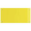 vidaXL Πίσω Πάνελ Κουζίνας 2 pcs Κίτρινο 80 x 40 cm σκληρυμένο γυαλί