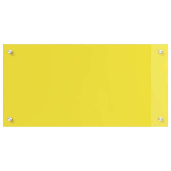 vidaXL Πίσω Πάνελ Κουζίνας 2 pcs Κίτρινο 80 x 40 cm σκληρυμένο γυαλί