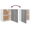 vidaXL Κρεμαστό Ντουλάπι "Lyon" Γκρι Sonoma 50x31x60 εκ. από Τεχνητό Ξύλο