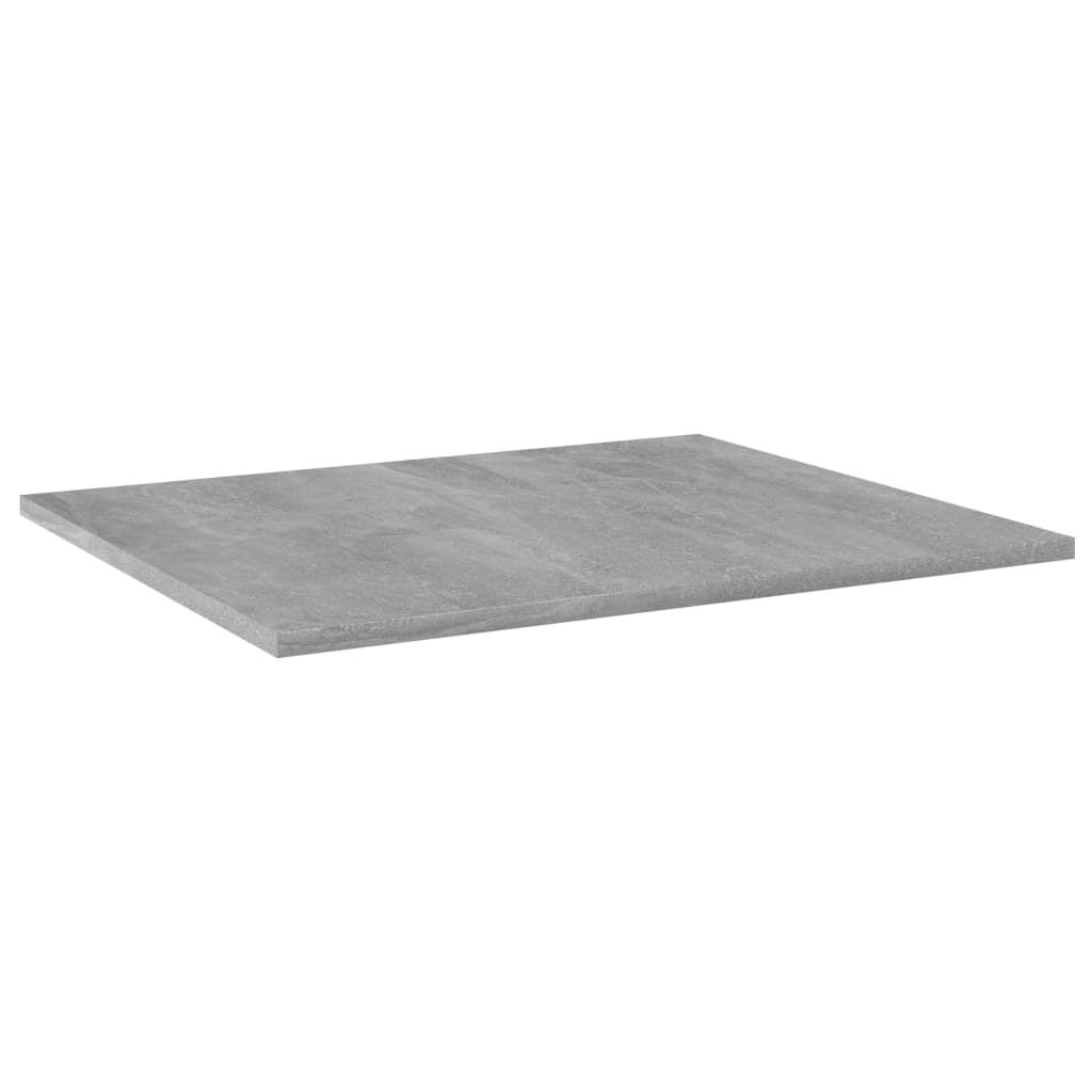 vidaXL Ράφια Βιβλιοθήκης 8 τεμ. Γκρι Σκυροδ. 60x50x1,5 εκ. Μοριοσανίδα