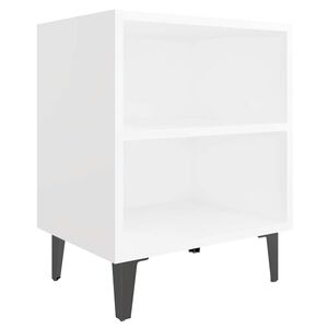 vidaXL &Kappa;&omicron;&mu;&omicron;&delta;ί&nu;o &Lambda;&epsilon;&upsilon;&kappa;ό 40 x 30 x 50 &epsilon;&kappa;. &mu;&epsilon; &Mu;&epsilon;&tau;&alpha;&lambda;&lambda;&iota;&kappa;ά &Pi;ό&delta;&iota;&alpha;