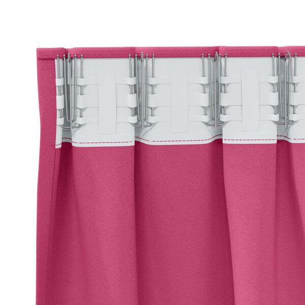 vidaXL Κουρτίνες 2 pcs Φωτεινό Ροζ 225 x 140 εκ. Πολυεστέρας