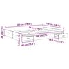 vidaXL Κρεβάτι με αποθηκευτικό χώρο Sonoma Δρυς 150 x 200 cm