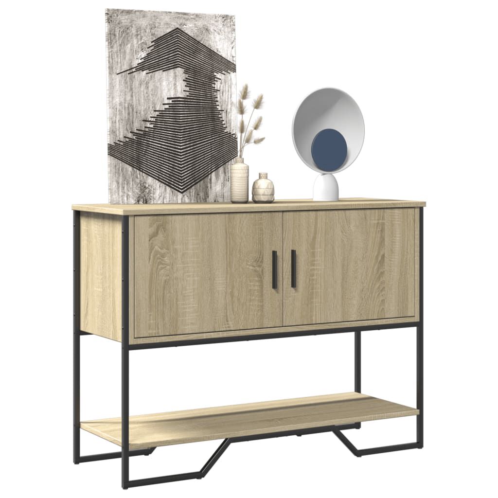 vidaXL Τραπέζι Κονσόλα Sonoma Δρυς 100x35x74,5 εκ. Επεξεργασμένο Ξύλο