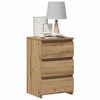 vidaXL Κομοδίνο Αρτισιανή Δρυς 40x35x62,5 εκ. από Επεξεργασμένο Ξύλο