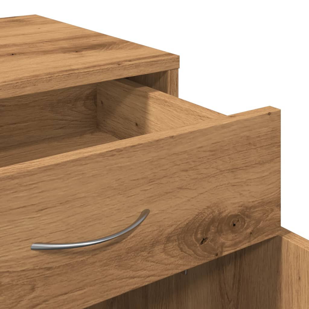 vidaXL Τροχήλατο ντουλάπι Artisan Oak 45x38x54 cm Κατασκευασμένο ξύλο