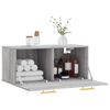 vidaXL Ντουλάπι Τοίχου Γκρι Sonoma 80x36,5x35 εκ. Επεξεργασμένο Ξύλο