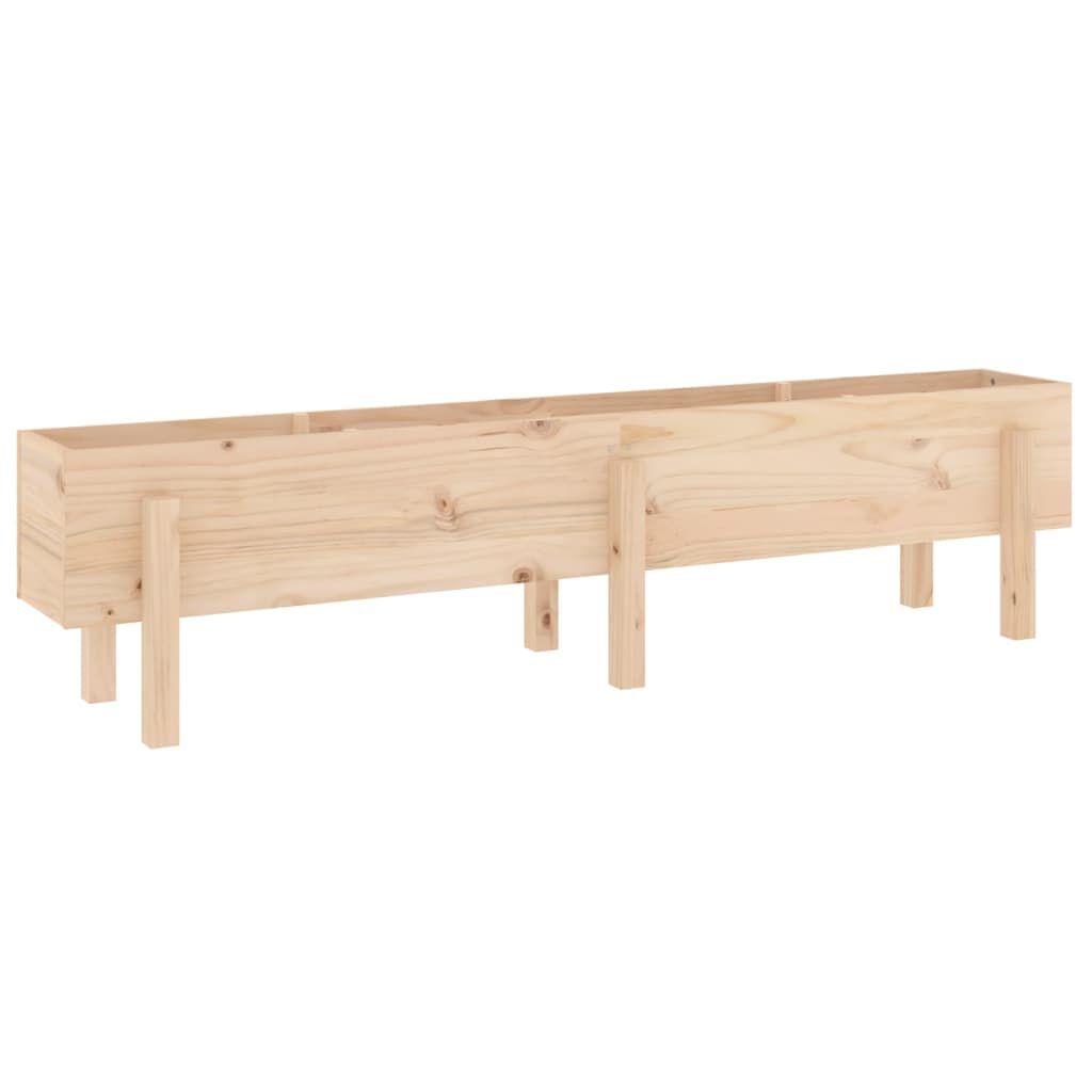 vidaXL Ζαρντινιέρα Υπερυψωμένη 160 x 30 x 38 εκ. από Μασίφ Ξύλο Πεύκου