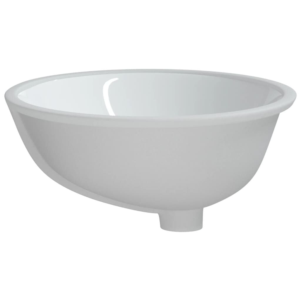 vidaXL Νιπτήρας Μπάνιου Οβάλ Λευκός 56 x 41 x 20 εκ. Κεραμικός