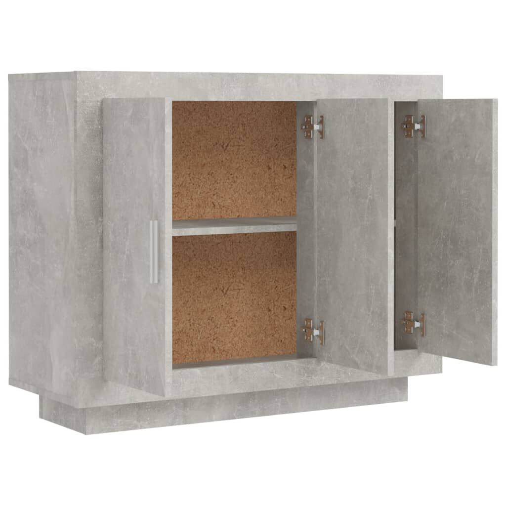 vidaXL Ντουλάπι Γκρι Σκυροδέματος 92 x 35 x 75 εκ. Επεξεργασμένο Ξύλο