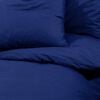 vidaXL Σετ Παπλωματοθήκης Ναυτικό Μπλε 140x200 εκ. Βαμβακερό