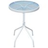vidaXL Τραπέζι Bistro Γκρι 50 x 71 εκ. Ατσάλινο