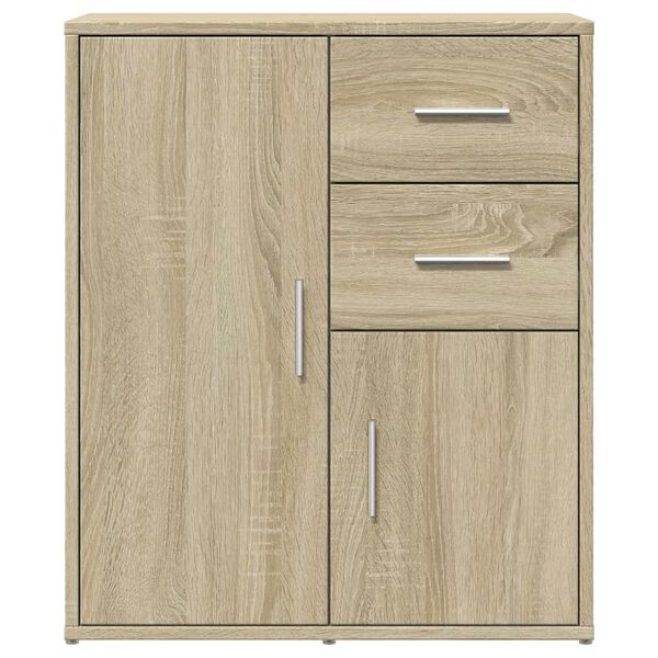 vidaXL Βοηθητικά Ντουλάπια 2 τεμ. Sonoma Δρυς 60x31x70 εκ. Επεξ. Ξύλο