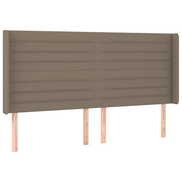 vidaXL &Kappa;&epsilon;&phi;&alpha;&lambda;ά&rho;&iota; &mu;&epsilon; &Pi;&tau;&epsilon;&rho;ύ&gamma;&iota;&alpha; Taupe 183x16x118/128 &epsilon;&kappa;. &Upsilon;&phi;&alpha;&sigma;&mu;ά&tau;&iota;&nu;&omicron;