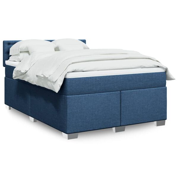 vidaXL &Kappa;&rho;&epsilon;&beta;ά&tau;&iota; Boxspring &mu;&epsilon; &Sigma;&tau;&rho;ώ&mu;&alpha; &Mu;&pi;&lambda;&epsilon; 140x200 &epsilon;&kappa;. &Upsilon;&phi;&alpha;&sigma;&mu;ά&tau;&iota;&nu;&omicron;