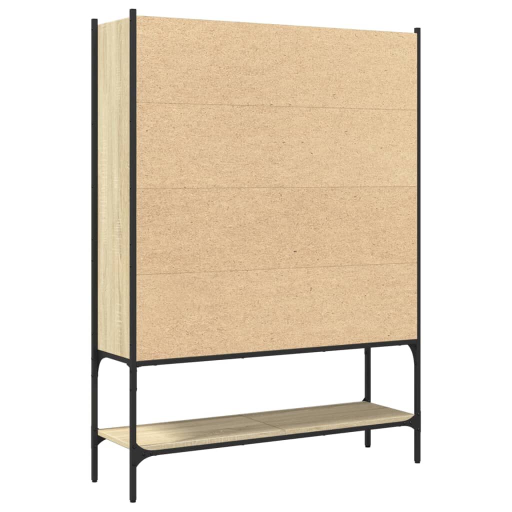 vidaXL Βιβλιοθήκη Sonoma Δρυς 102x30x141,5 εκ. από Επεξεργασμένο Ξύλο