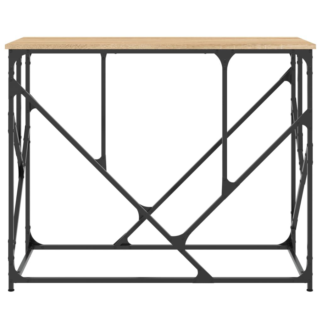 vidaXL Τραπέζι Κονσόλα Sonoma Δρυς 100x40x80 εκ. Επεξεργασμένο Ξύλο