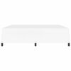 vidaXL Σκελετός κρεβατιού με στρώμα Λευκό 200 x 200 cm Τεχνητό δέρμα