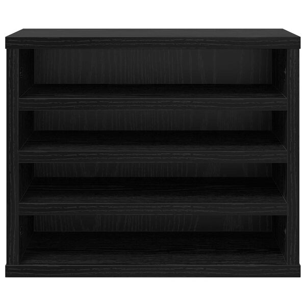 vidaXL Οργανωτής Γραφείου Μαύρη Δρυς 36x26x29.5 cm Επεξεργασμένο Ξύλο