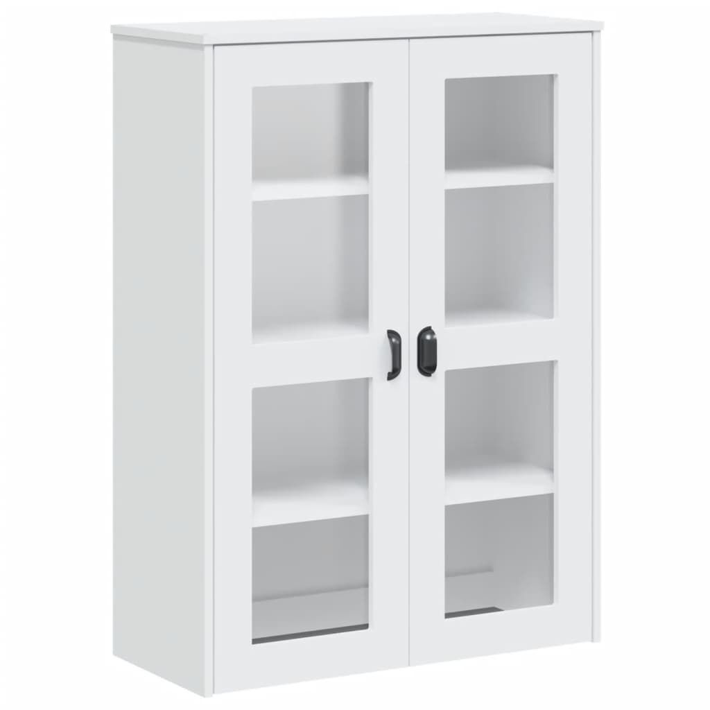 vidaXL Ντουλάπι Ψηλό VIKEN Λευκός 80x40x190 εκ. από Μασίφ Ξύλο Πεύκου