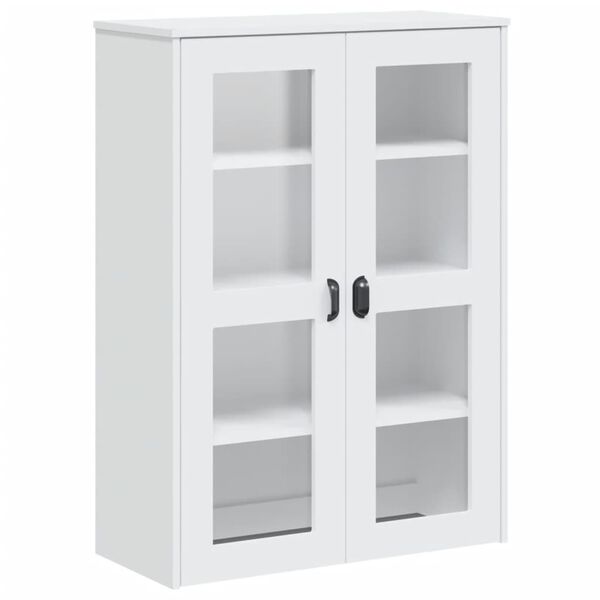 vidaXL Ντουλάπι Ψηλό VIKEN Λευκός 80x40x190 εκ. από Μασίφ Ξύλο Πεύκου